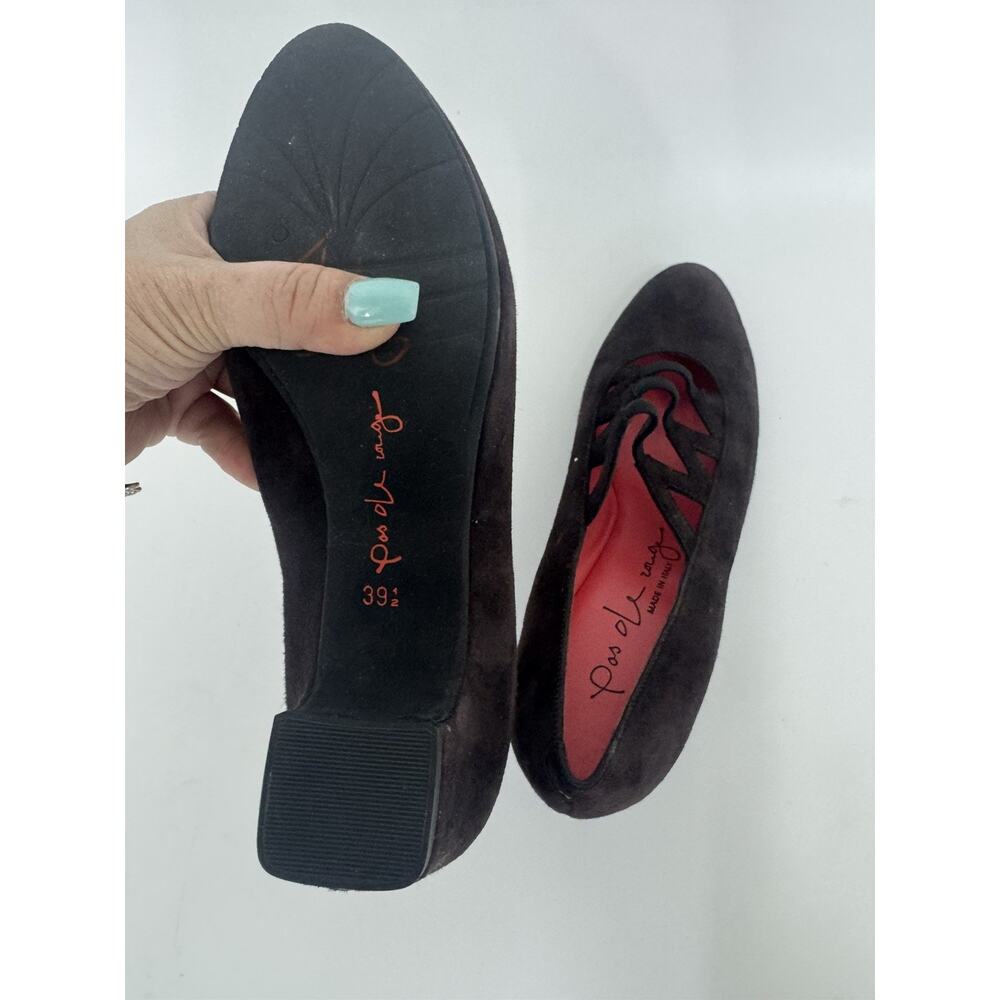 PAS LE ROUGE BROWN PUMP SHOE 39 US 9 (SH900 - Picture 6 of 9